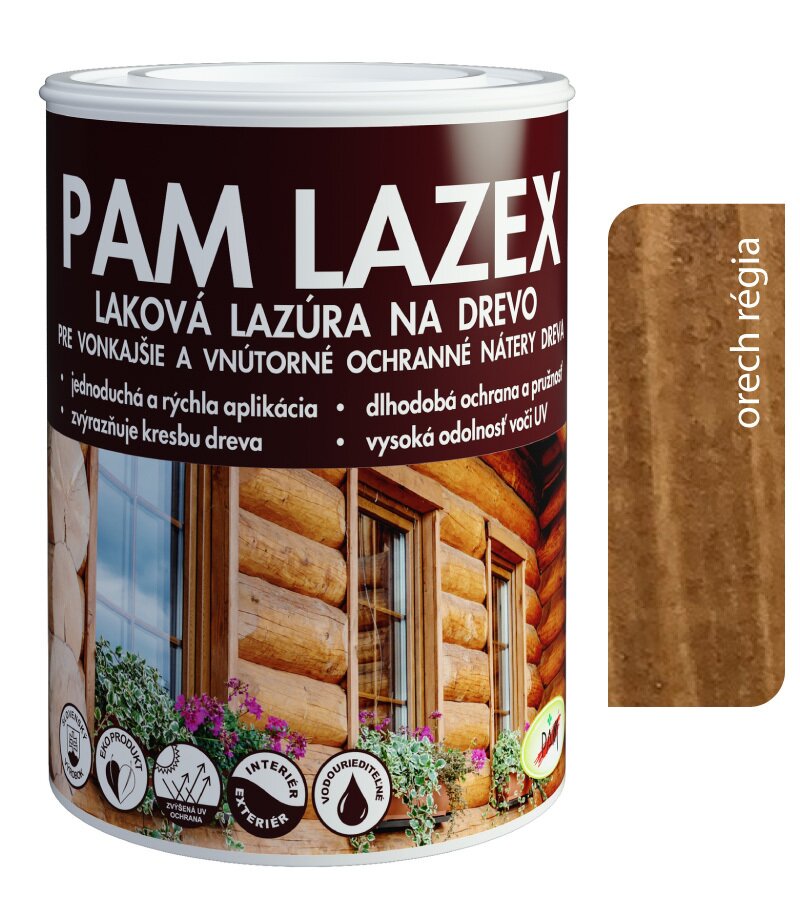 Pam Lazex orech regia - Hrubovrstvá lazúra 0,7l