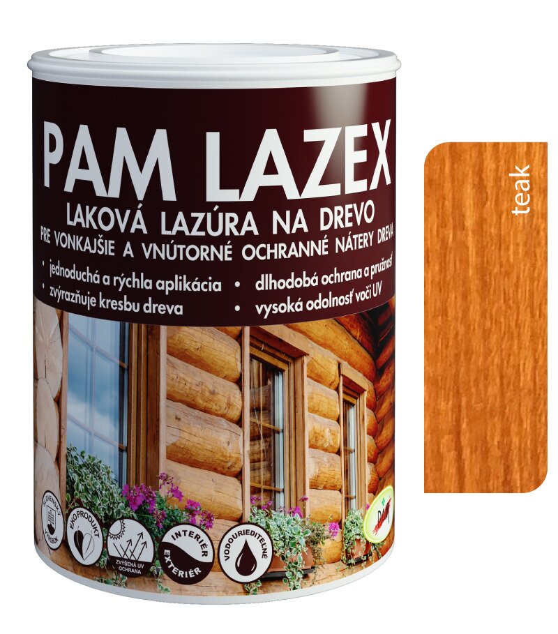 Pam Lazex teak - Hrubovrstvá lazúra 0,7l