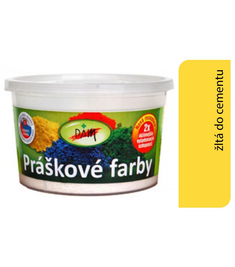 Pam Prášková farba do cementu: žltá tmavá 3170 0,25kg