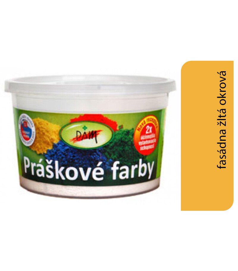 Pam Prášková farba fasádna: žltá okrová 3526 0,25kg