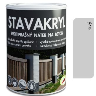 Pam Stavakryl sivá - protiprašná farba na betón 15kg