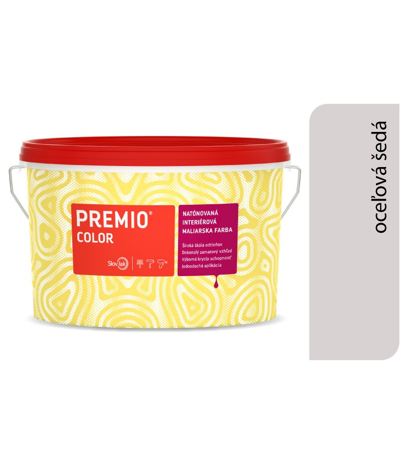 Slovlak PREMIO COLOR 07 oceľová šedá 7,5kg