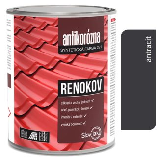 Slovlak Renokov antracit - Antikorózna farba na kov 2,5kg