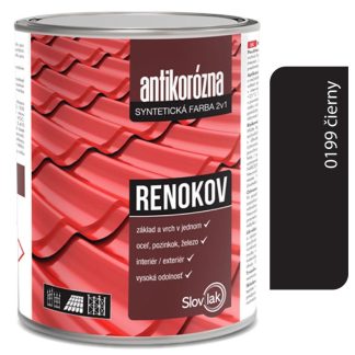 Slovlak Renokov čierny - Antikorózna farba na kov 10kg