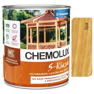 Chemolak S1040 Chemolux S-Klasik 0161 lipa 2,5l - matná ochranná lazúra na drevo
