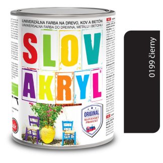 Slovlak Slovakryl 0199 - čierny 2,5kg