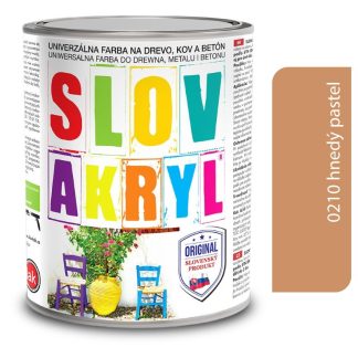 Slovlak Slovakryl 0210 - hnedý pastel 0,75kg