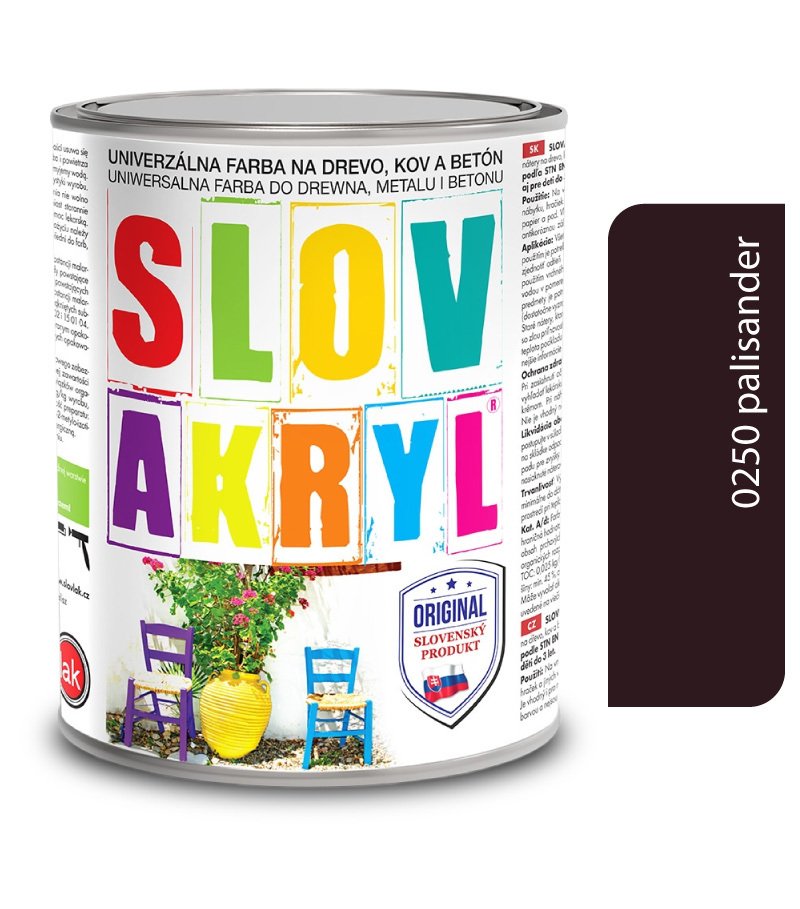 Slovlak Slovakryl 0250 - palisander 5kg