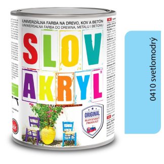 Slovlak Slovakryl 0410 - svetlomodrý 0,75kg