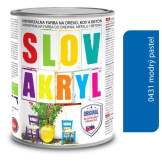 Slovlak Slovakryl 0431 - modrý pastel 0,75kg