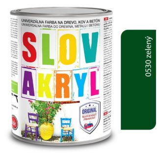 Slovlak Slovakryl 0530 - zelený 0,75kg