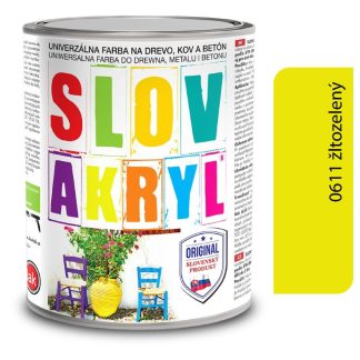 Slovlak Slovakryl 0611 - žltozelený 0,75kg