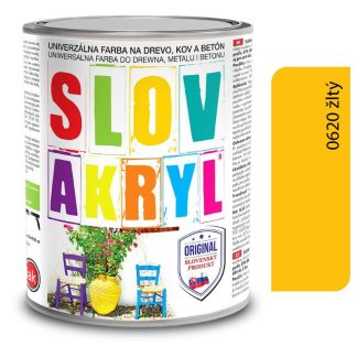 Slovlak Slovakryl 0620 - žltý 0,75kg