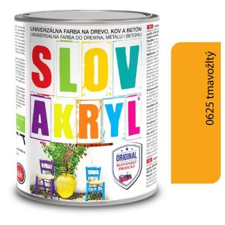 Slovlak Slovakryl 0625 - tmavožltý 0,75kg
