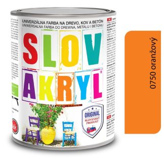 Slovlak Slovakryl 0750 - oranžový 0,75kg