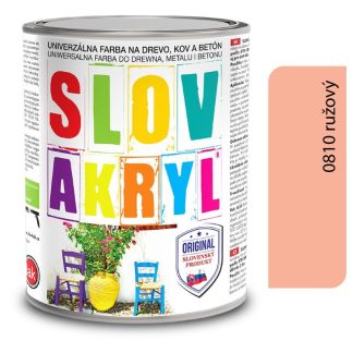 Slovlak Slovakryl 0810 - ružový 0,75kg