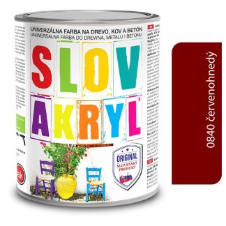 Slovlak Slovakryl 0840 - červenohnedý 2,5kg