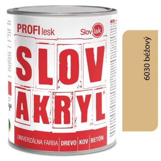 Slovlak Slovakryl Profi Lesk béžový 6030/RAL1015 0,75kg
