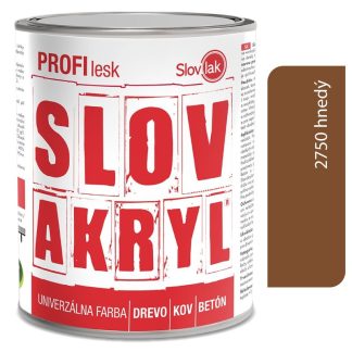 Slovlak Slovakryl Profi Lesk hnedý 2750/RAL8017 0,75kg