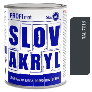 Slovlak Slovakryl Profi MAT antracit 1190/RAL7016 0.75kg