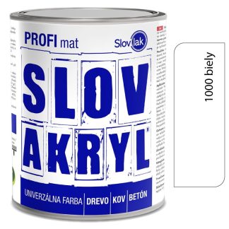 Slovlak Slovakryl Profi Mat biely 0100/RAL 9003 5kg