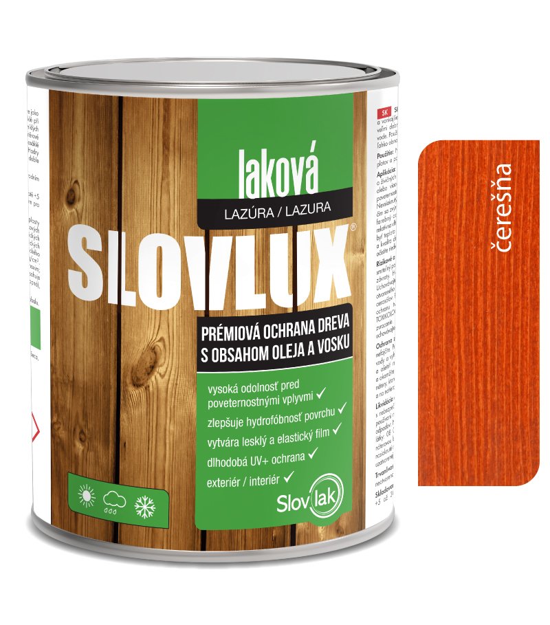 Slovlak Slovlux Laková lazúra 0065 Čerešňa 2,5l