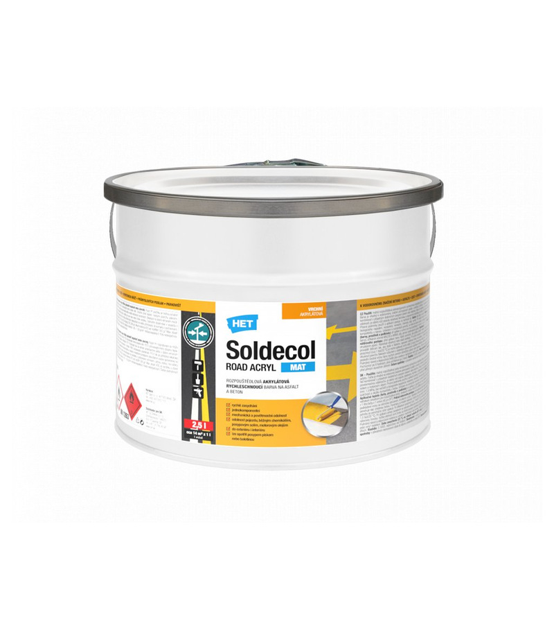 Het Soldecol Road Acryl M Báza C 2,5L - cestárska farba