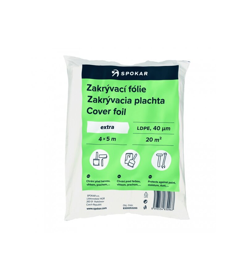 Spokar plachta 4x5 40MY LDPE