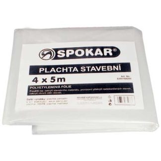 Spokar plachta stavebná 4x5m 100my