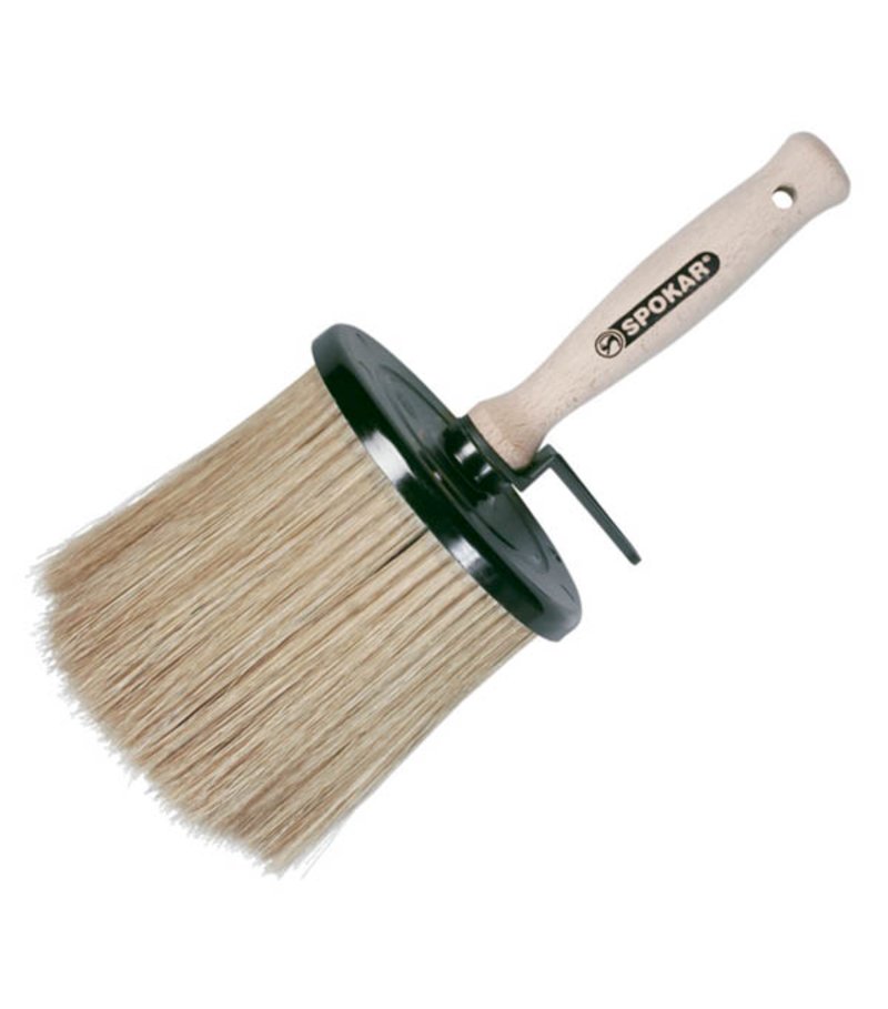 Spokar štetka maliarska guľatá C10A, priemer 132mm, dĺžka štetiny 128mm, drevené držadlo