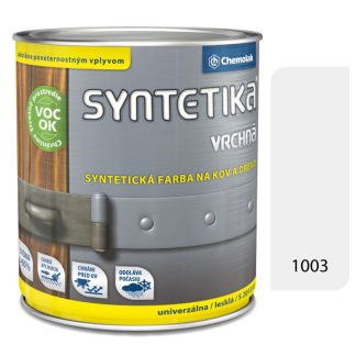 Chemolak Syntetika S2013U 1003 svetlošedá 0,6l - vrchná farba lesklá