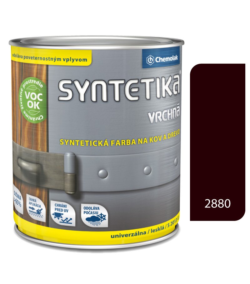 Chemolak Syntetika S2013U 2880 palisander 4,5l - vrchná farba lesklá