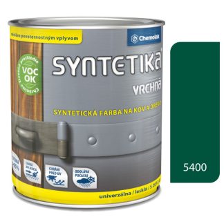 Chemolak Syntetika S2013U 5400 tmavozelená 4,5l - vrchná farba lesklá