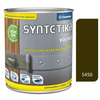 Chemolak Syntetika S2013U 5450 khaki zelená 0,6l - vrchná farba lesklá