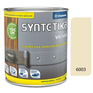 Chemolak Syntetika S2013U 6003 slonová kosť 2,5l - vrchná farba lesklá