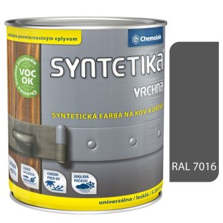 Chemolak Syntetika S2013U 7016/1805 antracit 2,5l - vrchná farba lesklá
