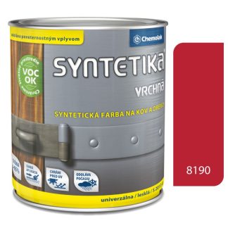 Chemolak Syntetika S2013U 8190 červená tmavá - vrchná farba lesklá 0,6l