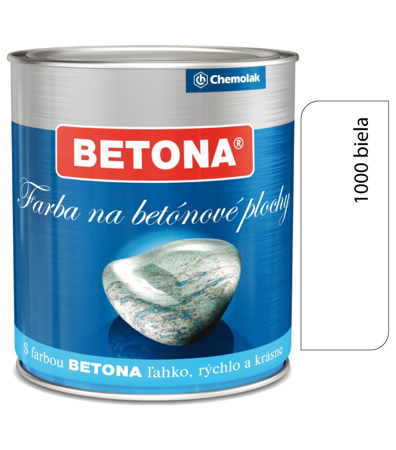Chemolak U2043 Betona 1000 biela - Farba na betón 0,75l