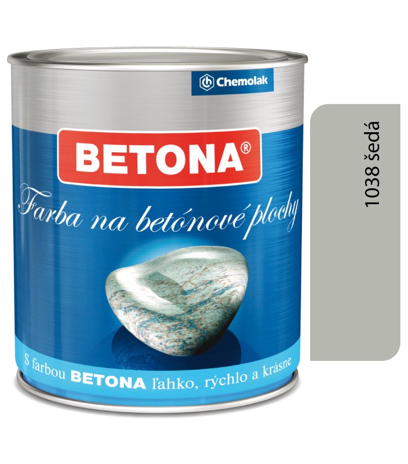 Chemolak U2043 Betona 1038 sivá - Farba na betón 0,75l